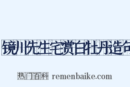 镜川先生宅赏白牡丹造句是什么意思的图片